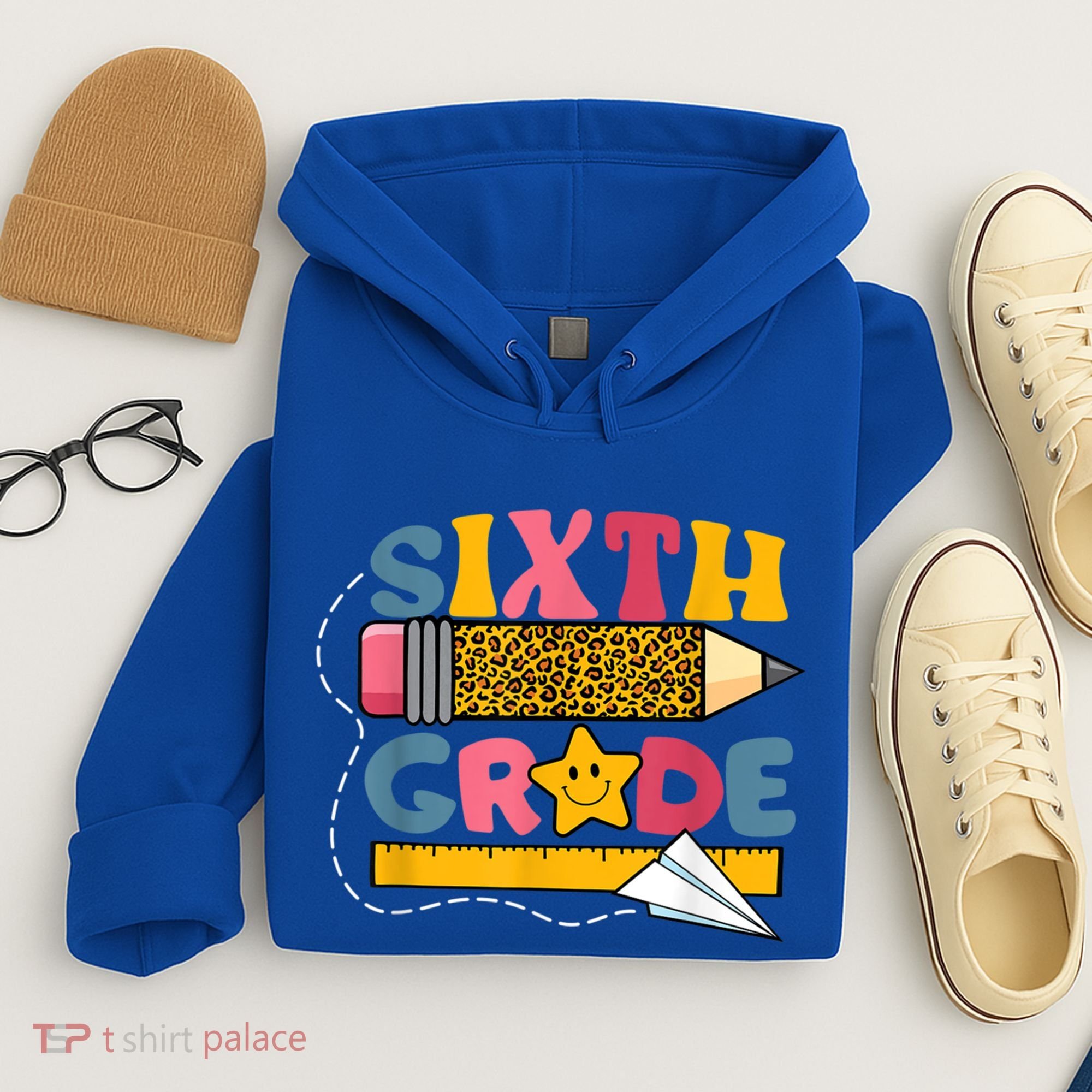 Sixth 6Th Grade Teacher Leopard Back To School Gift Hoodie
