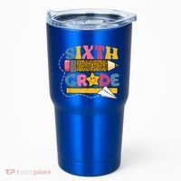 Sixth 6Th Grade Teacher Leopard Back To School Gift Tumbler thumb 0