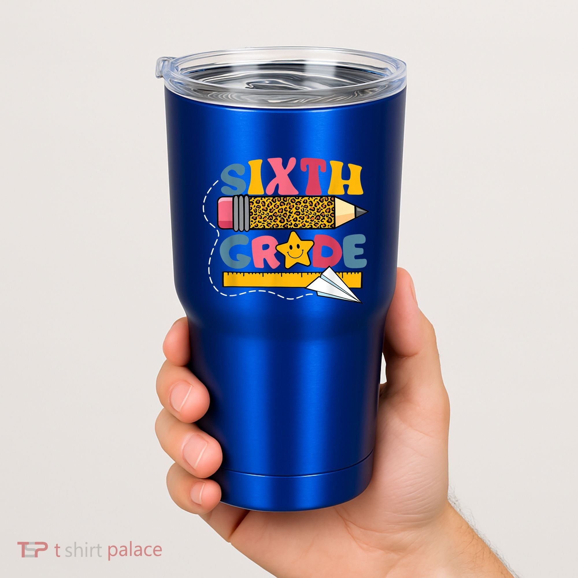 Sixth 6Th Grade Teacher Leopard Back To School Gift Tumbler