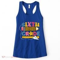 Sixth 6Th Grade Teacher Leopard Back To School Gift Women's Tank Top thumb 0