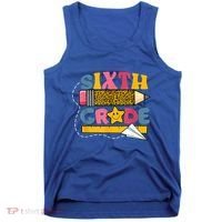 Sixth 6Th Grade Teacher Leopard Back To School Gift Tank Top thumb 0