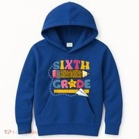 Sixth 6Th Grade Teacher Leopard Back To School Gift Kids Hoodie thumb 0