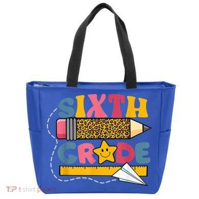Sixth 6Th Grade Teacher Leopard Back To School Gift Tote Bag