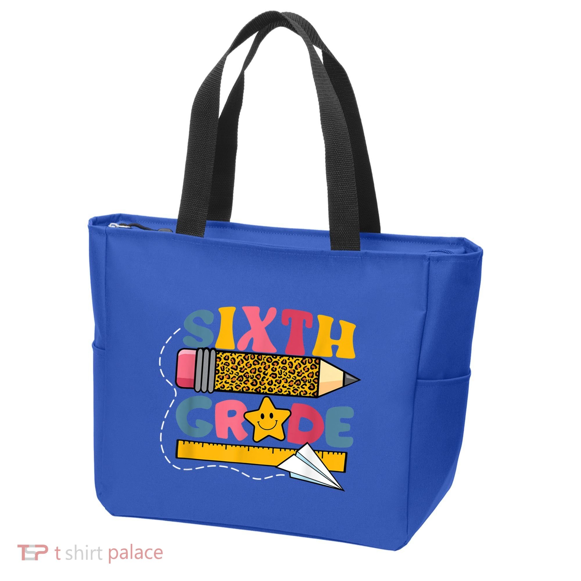 Sixth 6Th Grade Teacher Leopard Back To School Gift Tote Bag