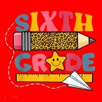 Sixth 6Th Grade Teacher Leopard Back To School Gift Santa Hat thumb 1