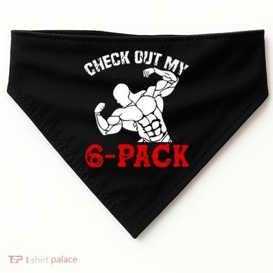 Six 6 Pack Bodybuilding USA-Made Doggie Bandana