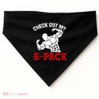Six 6 Pack Bodybuilding USA-Made Doggie Bandana thumb 0