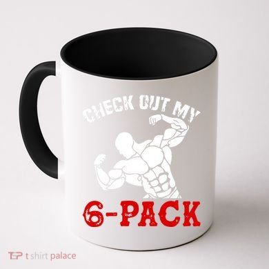 Six 6 Pack Bodybuilding Coffee Mug