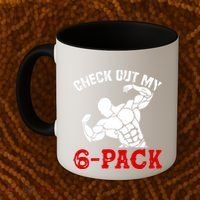 Six 6 Pack Bodybuilding Coffee Mug thumb 2