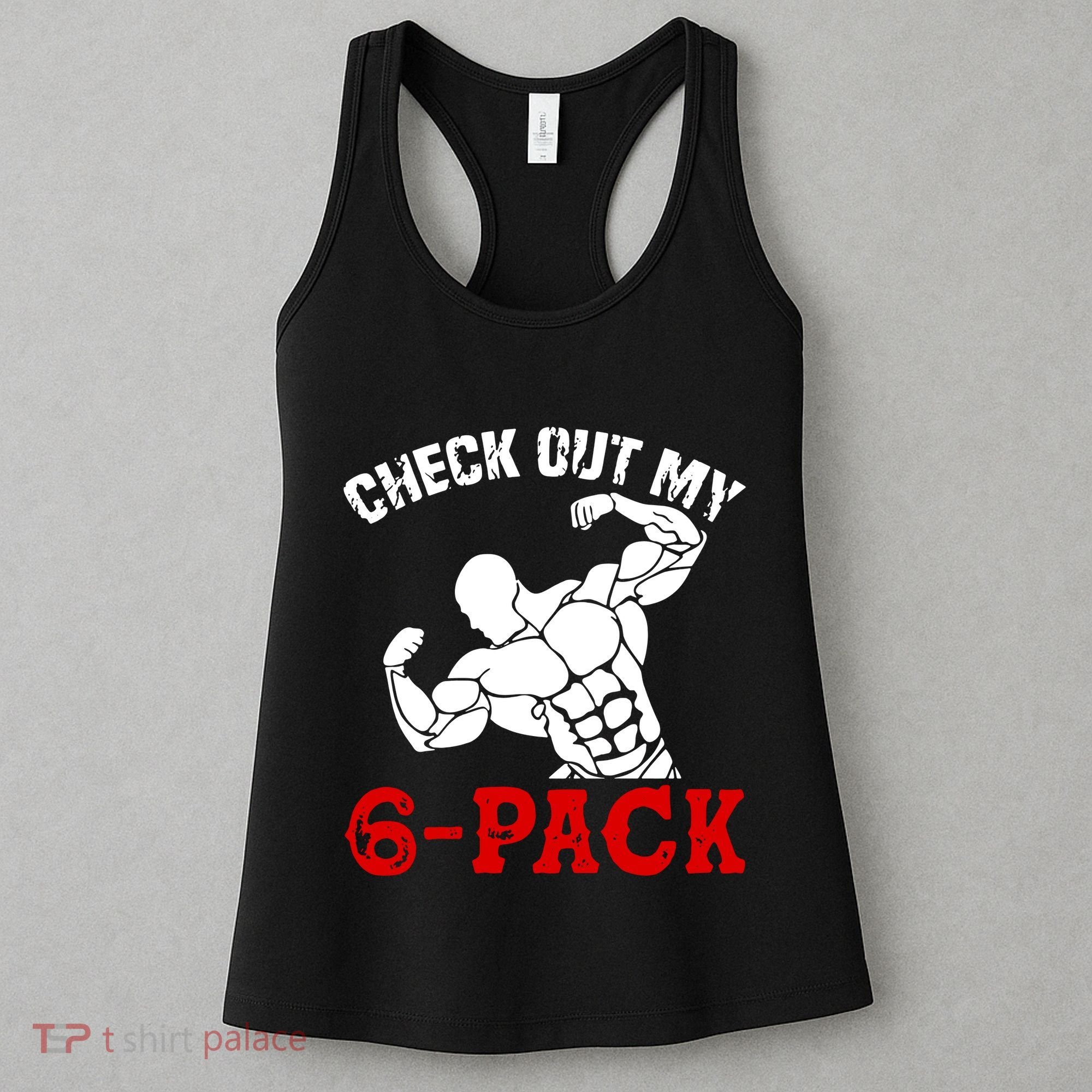 Six 6 Pack Bodybuilding Women's Tank Top