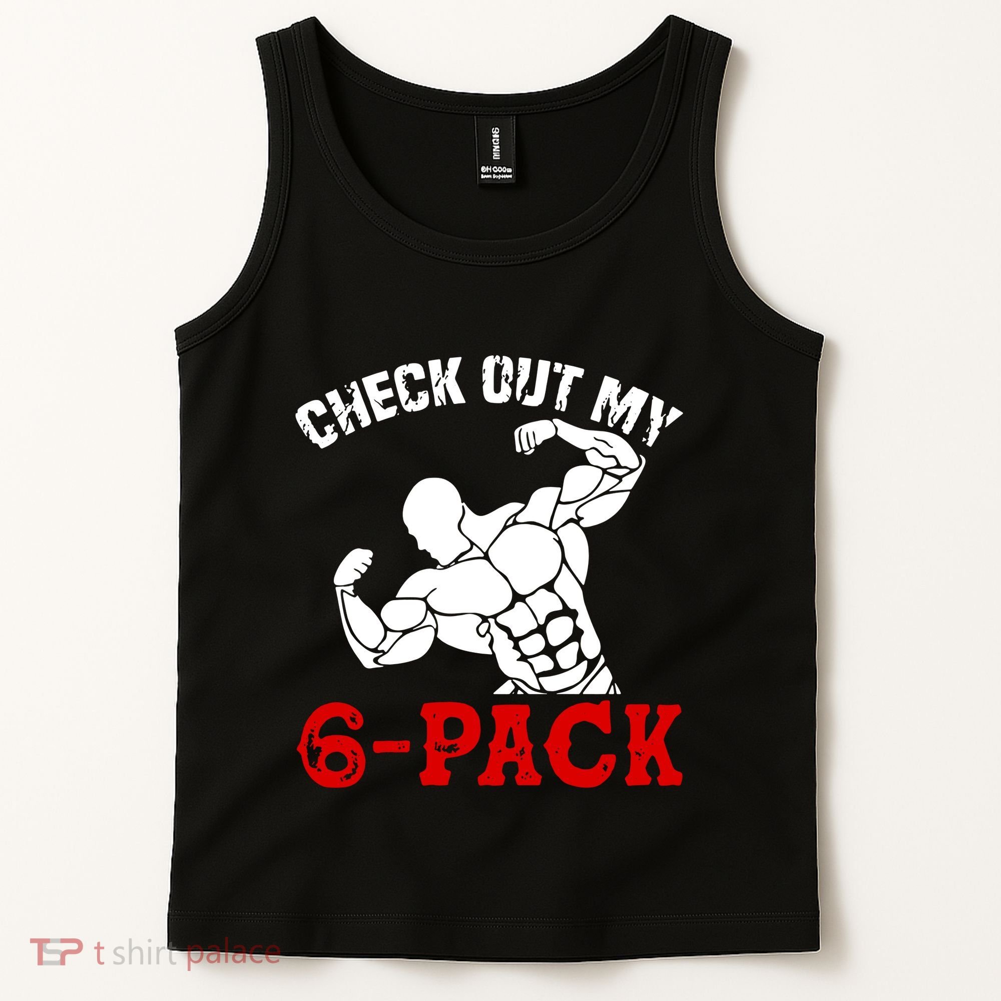 Six 6 Pack Bodybuilding Tank Top