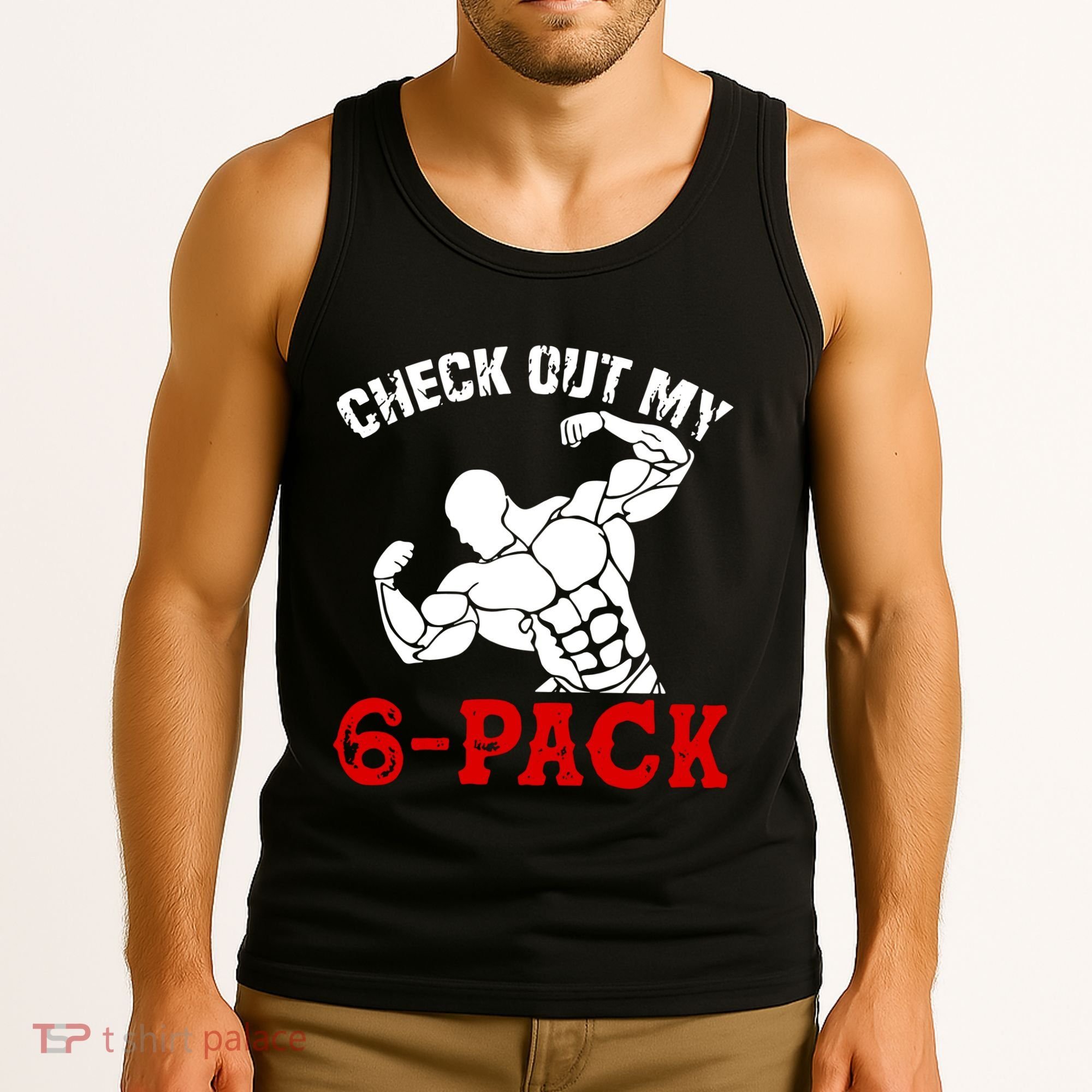 Six 6 Pack Bodybuilding Tank Top