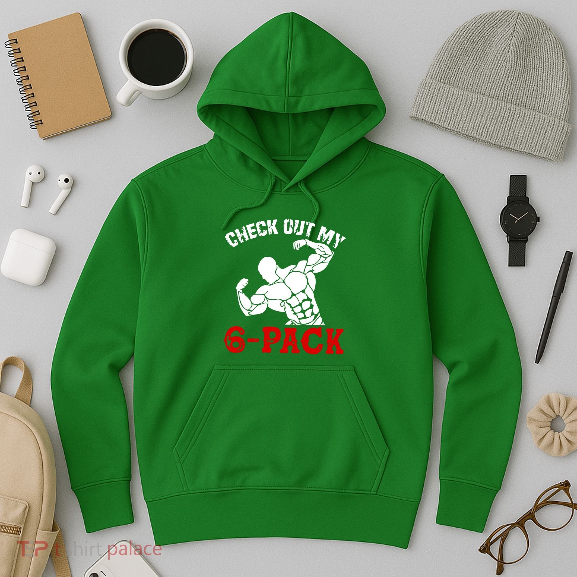 Six 6 Pack Bodybuilding Hoodie