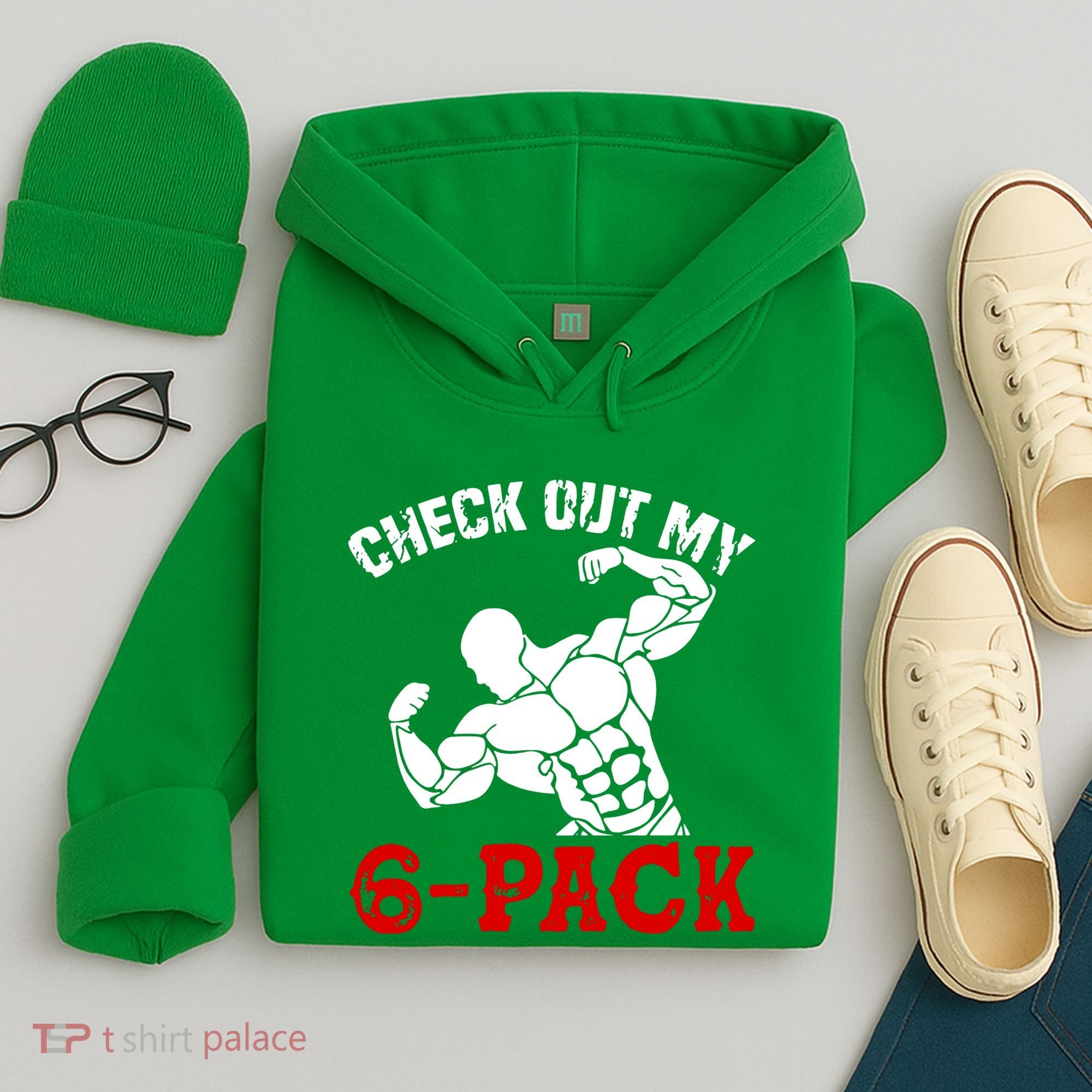 Six 6 Pack Bodybuilding Hoodie