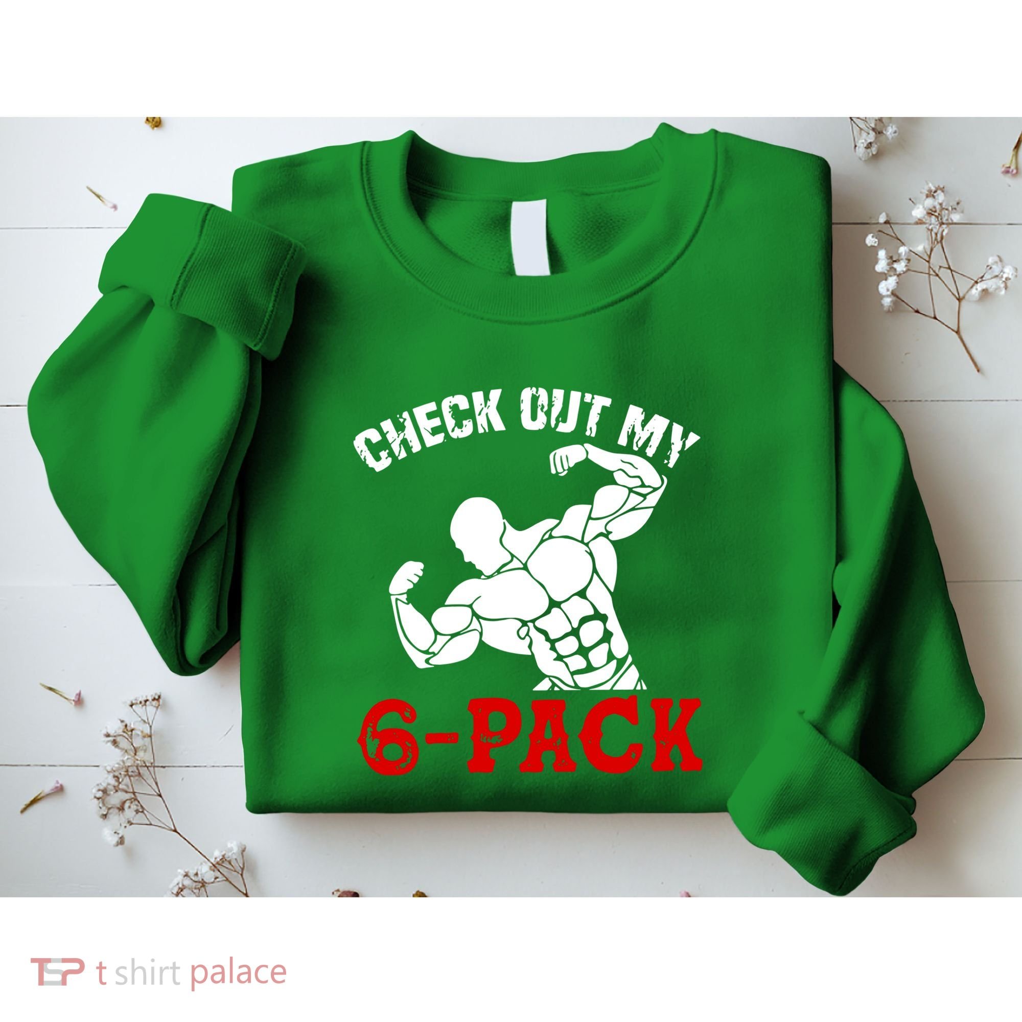 Six 6 Pack Bodybuilding Sweatshirt