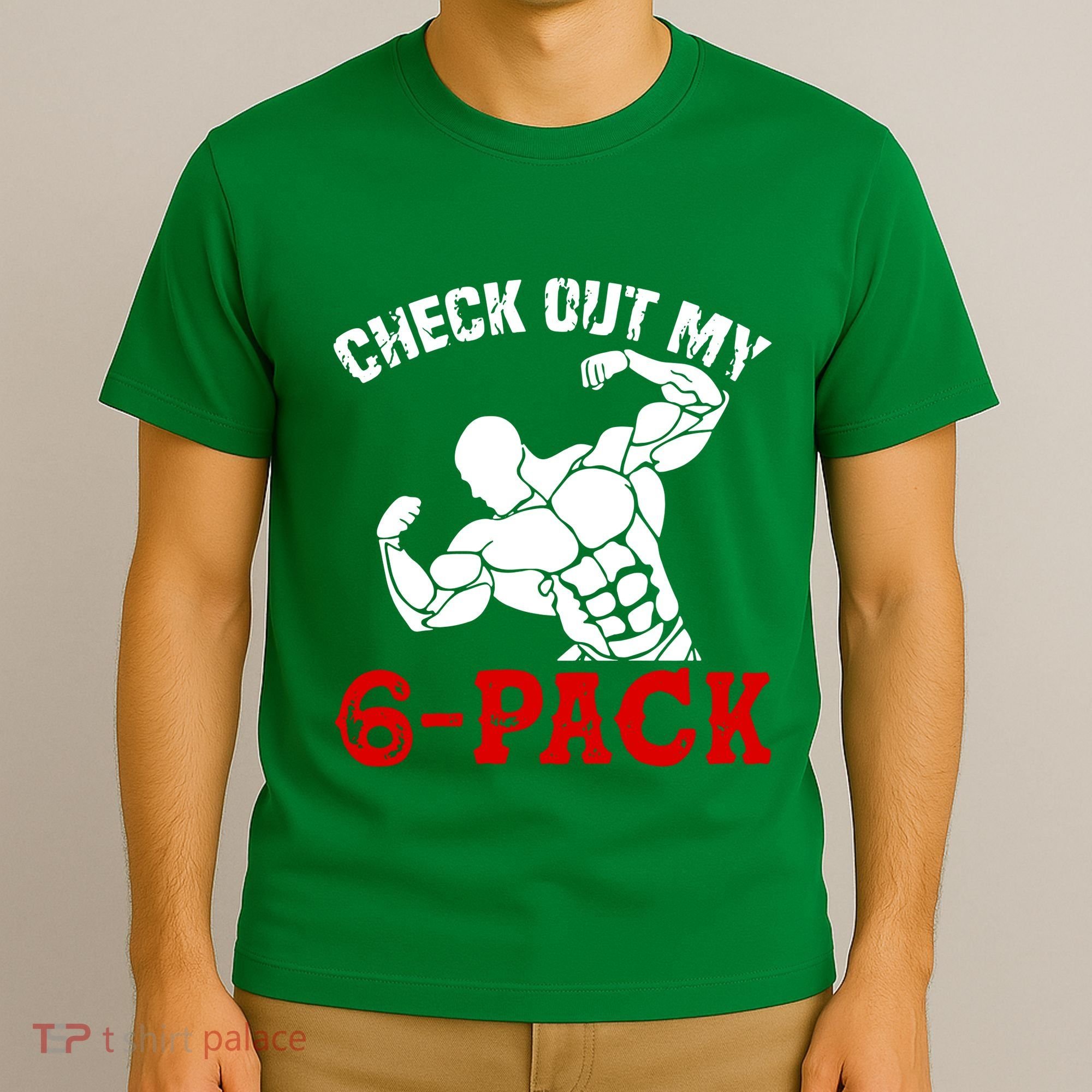 Six 6 Pack Bodybuilding T-Shirt