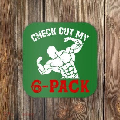 Six 6 Pack Bodybuilding Coaster