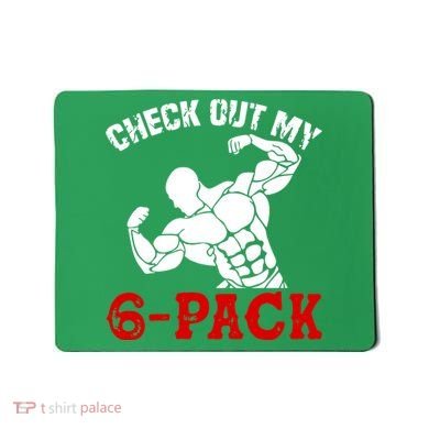 Six 6 Pack Bodybuilding Mousepad