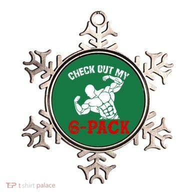 Six 6 Pack Bodybuilding Ornament