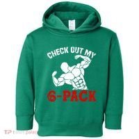 Six 6 Pack Bodybuilding Toddler Hoodie thumb 0