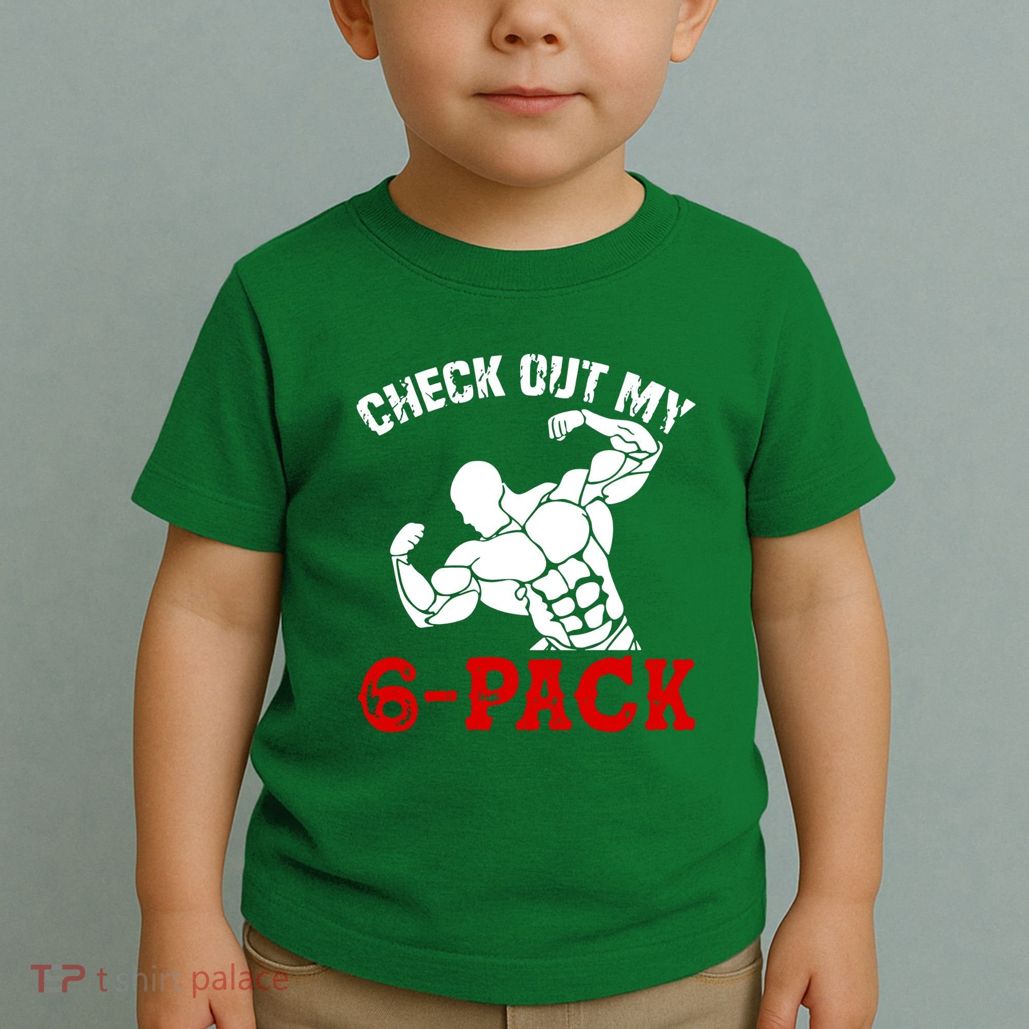 Six 6 Pack Bodybuilding Toddler T-Shirt