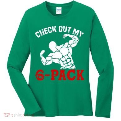 Six 6 Pack Bodybuilding Women's Long Sleeve Shirt