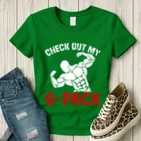 Six 6 Pack Bodybuilding Women's T-Shirt thumb 3