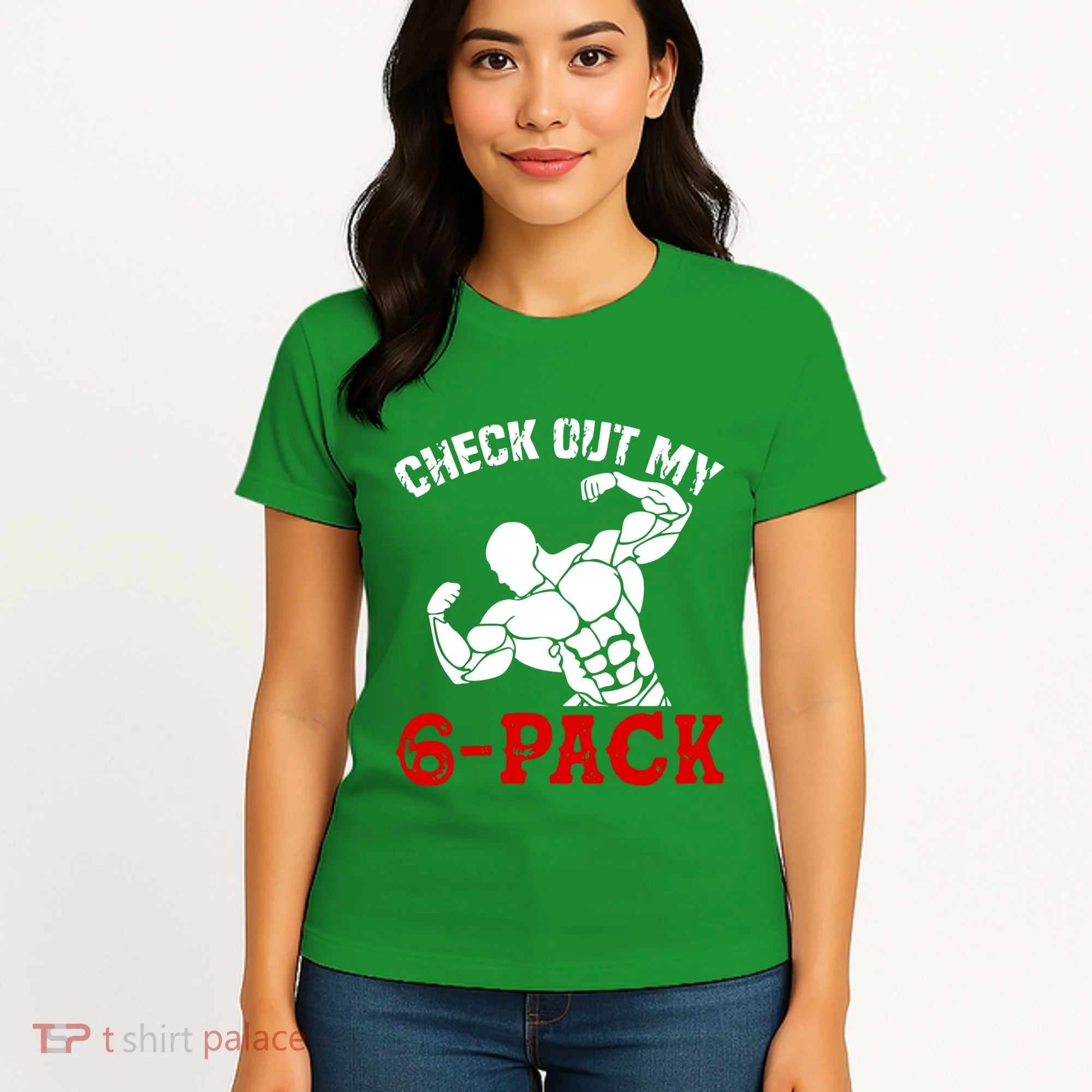 Six 6 Pack Bodybuilding Women's T-Shirt