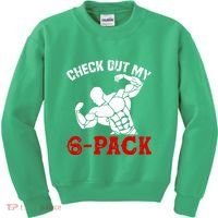 Six 6 Pack Bodybuilding Kids Sweatshirt thumb 0
