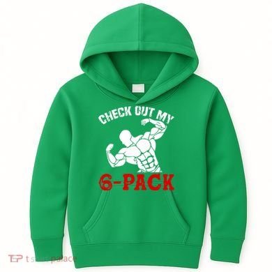 Six 6 Pack Bodybuilding Kids Hoodie