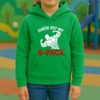 Six 6 Pack Bodybuilding Kids Hoodie thumb 3