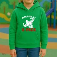 Six 6 Pack Bodybuilding Kids Hoodie thumb 3