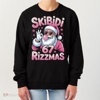 Skibidi 67 Rizzmas Christmas 6-7 Santa Funny Women's Sweatshirt thumb 0