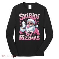 Skibidi 67 Rizzmas Christmas 6-7 Santa Funny Long Sleeve Shirt thumb 0