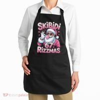 Skibidi 67 Rizzmas Christmas 6-7 Santa Funny Apron thumb 2