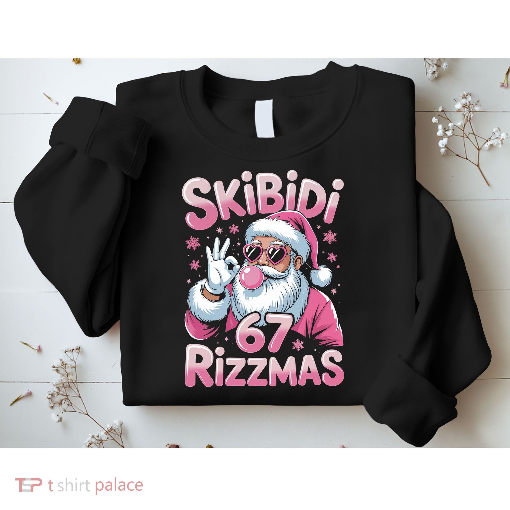 Skibidi 67 Rizzmas Christmas 6-7 Santa Funny Sweatshirt