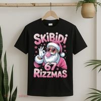 Skibidi 67 Rizzmas Christmas 6-7 Santa Funny T-Shirt thumb 2