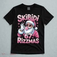 Skibidi 67 Rizzmas Christmas 6-7 Santa Funny T-Shirt thumb 5