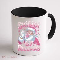 Skibidi 67 Rizzmas Christmas 6-7 Santa Funny Coffee Mug thumb 1