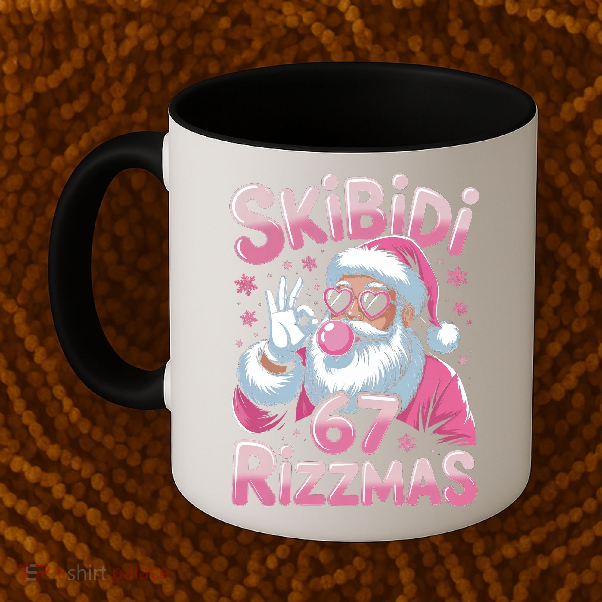 Skibidi 67 Rizzmas Christmas 6-7 Santa Funny Coffee Mug