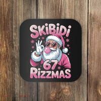 Skibidi 67 Rizzmas Christmas 6-7 Santa Funny Coaster thumb 0