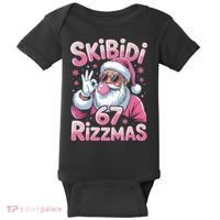 Skibidi 67 Rizzmas Christmas 6-7 Santa Funny Baby Bodysuit thumb 0