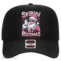 Skibidi 67 Rizzmas Christmas 6-7 Santa Funny Hat thumb 0