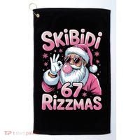 Skibidi 67 Rizzmas Christmas 6-7 Santa Funny Golf Towel thumb 0