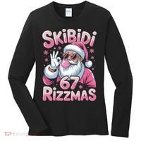 Skibidi 67 Rizzmas Christmas 6-7 Santa Funny Women's Long Sleeve Shirt thumb 0