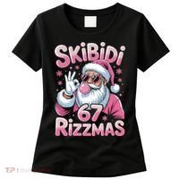 Skibidi 67 Rizzmas Christmas 6-7 Santa Funny Women's T-Shirt thumb 0