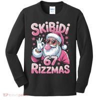 Skibidi 67 Rizzmas Christmas 6-7 Santa Funny Kids Long Sleeve Shirt thumb 0