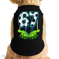 Soccer 6-7 Six Seven Gen Alpha Meme Drip Doggie Tank thumb 0
