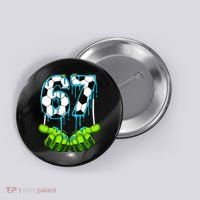Soccer 6-7 Six Seven Gen Alpha Meme Drip Button thumb 0