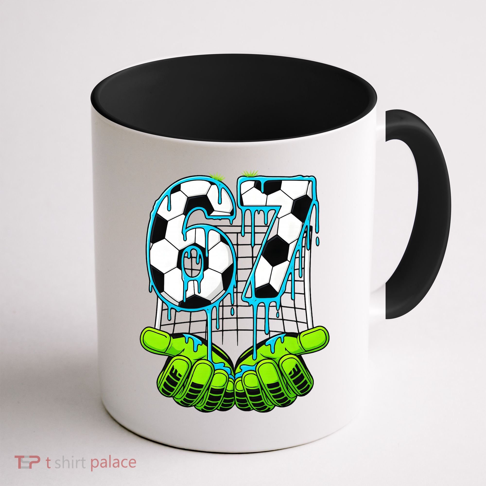 Soccer 6-7 Six Seven Gen Alpha Meme Drip Coffee Mug